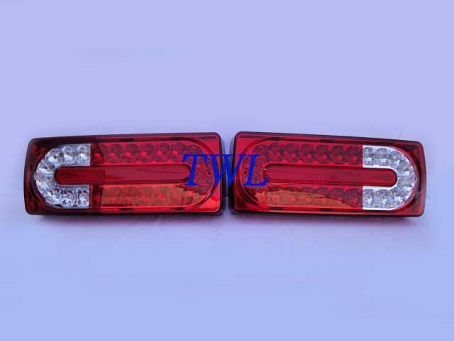 Mercedes w463 g class led red/clear tail light lamp g320 g350 g500 g55 amg