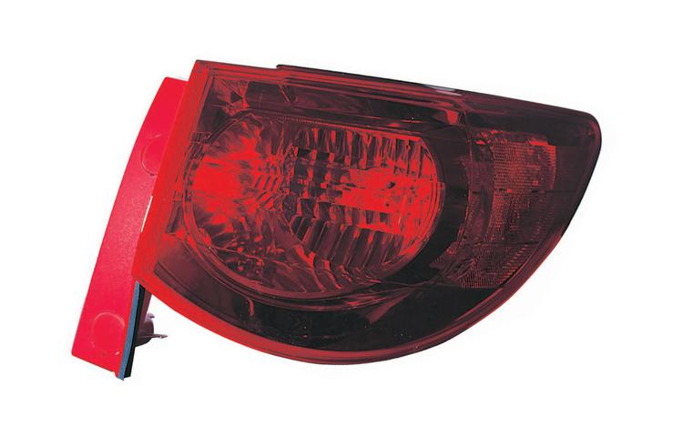 Right passenger side replacement outer tail light 09-11 chevy traverse 15912686