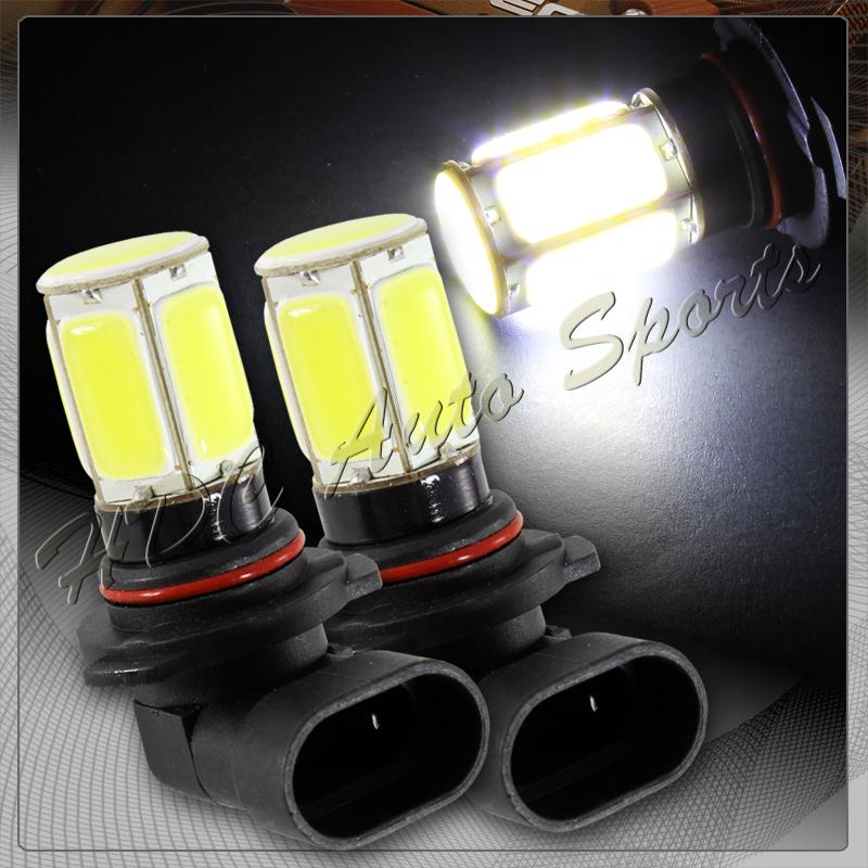 2x acura toyota 9006 hb4 white 6 led cob chipset low beam fog light lamp bulbs