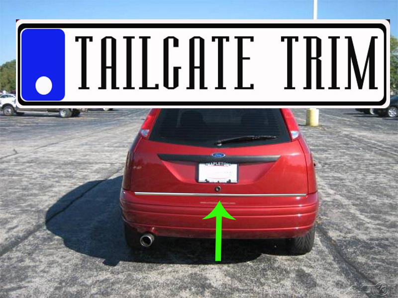 Chrome tailgate trunk molding trim - ford