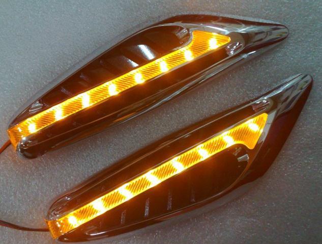 1 set yellow / amber car side marker turn signal led steering light lamp r-100