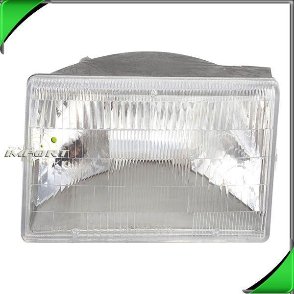 96-98 jeep grand cherokee clear lens chrome housing left driver head light lamp