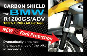 Bmw gs1200/adv carbon shield, fork protection