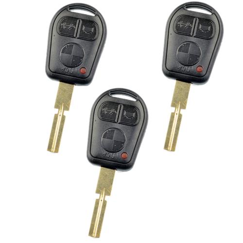 Lot3 new uncut blade remote key case fit for 1997-2001 bmw 740i 740il 3buttons