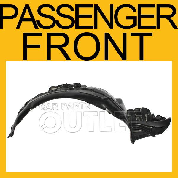 04-05 impreza 4dr splash shield front fender liner r/h left passenger side new