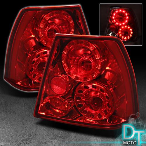 99-04 vw jetta mk4 led rims tail brake lights lamps left+right pair 00 01 02 03