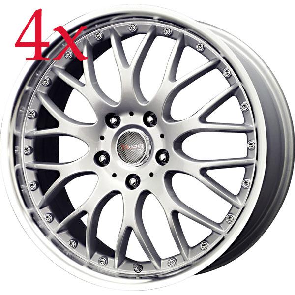 Drag wheels dr-19 17x7.5 5x100 5x114.3 +47 silver rims tl tt mk1 mk4 gti mk3 tsx