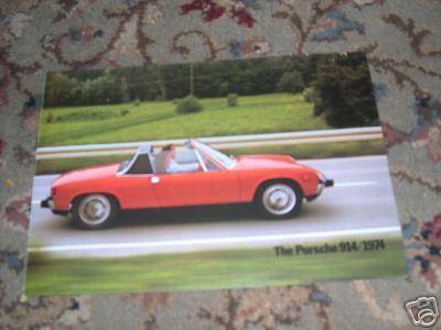 1974 porsche 914 original dealership sales brochure