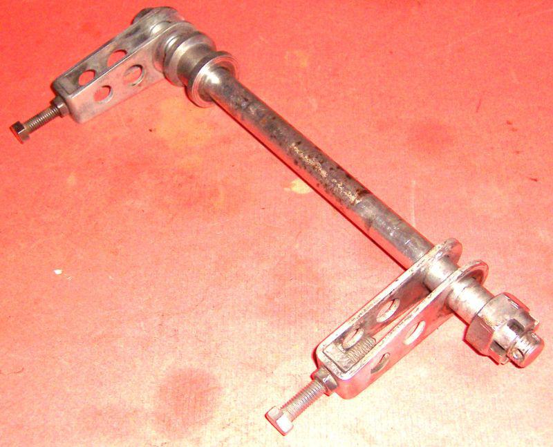 1983 kawasaki kz550 ltd rear axle and adjusters all look good no rust oem parts*