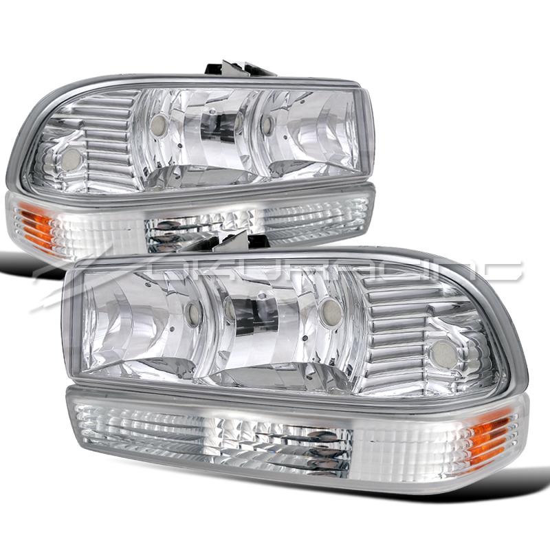 1998-2004 chevy s10/blazer headlights+signal parking bumper 4pc