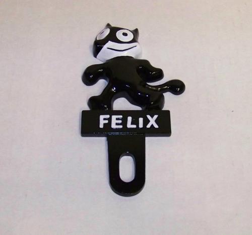 Felix the cat license plate topper classic vehicle badge no reserve