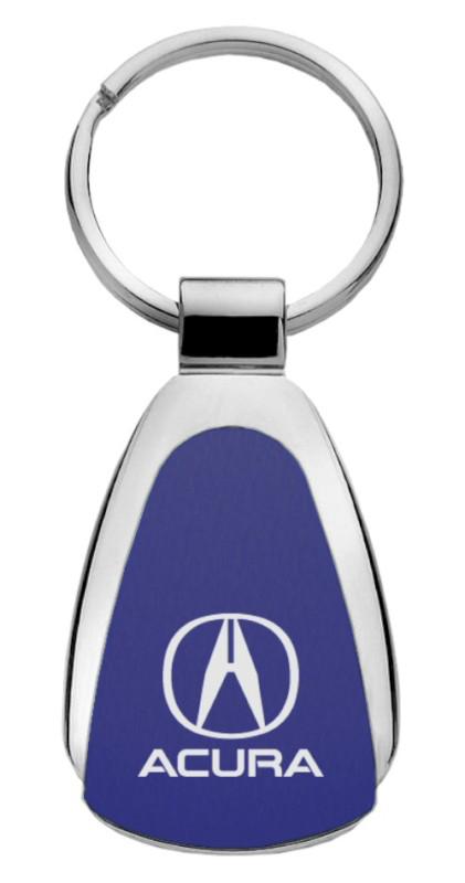 Acura blue teardrop keychain / key fob engraved in usa genuine