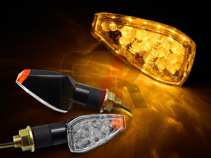 Motorcycle mini 14 led turn signals indicators for honda yamaha suzuki kawasaki