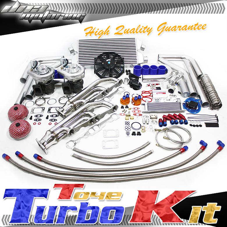 Sbc 280/305/327/350/400 twin external t04e turbo/kit