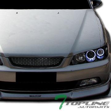 Jdm-r black mesh type front bumper grill grille abs 98-02 honda accord 2dr coupe