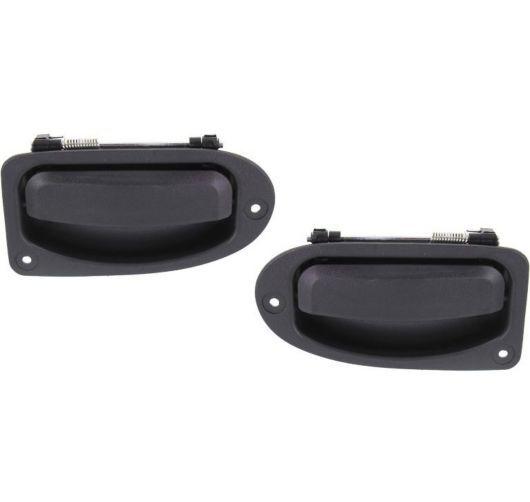 98-11 ranger extended cab smooth black rear outside door handle pair set of 2