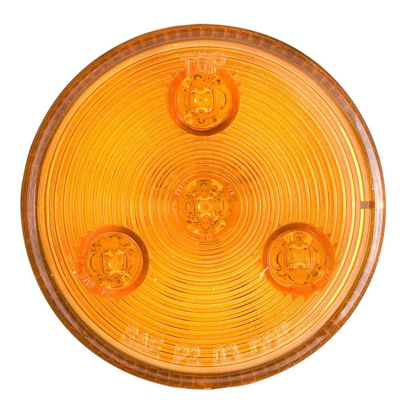 Ten (10) led marker lights amber flush grommet mount  two (2) inch - free ship