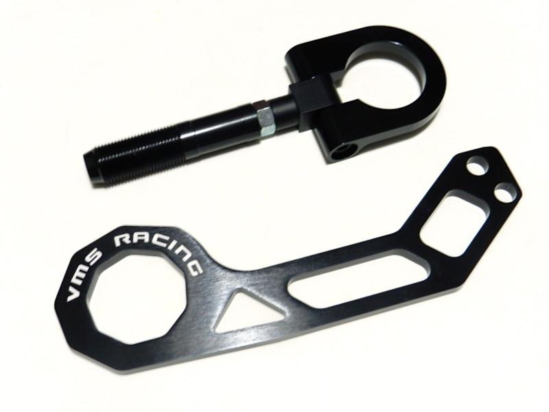 Vms racing front & rear billet tow hook for scion tc xb - black