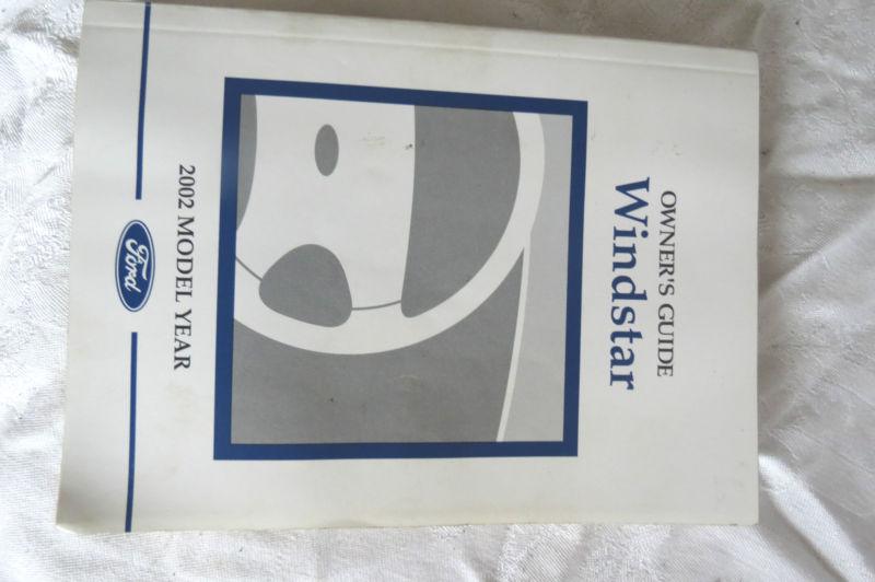 2002 ford windstar owner's manual owner guide  oem~f13r