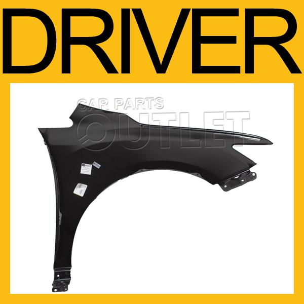 2009-2011 toyota venza driver left front fender primered black steel replacement