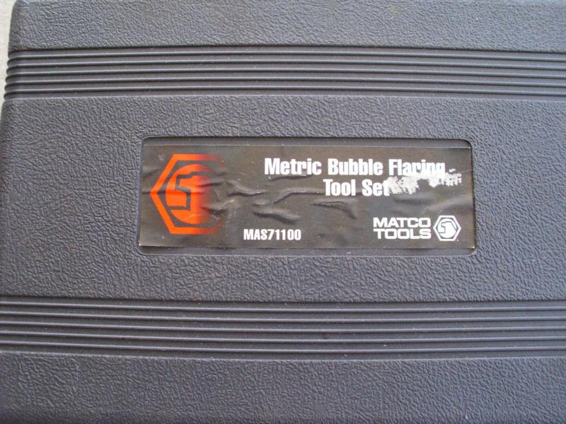 Matco metric bubble flaring tool kit