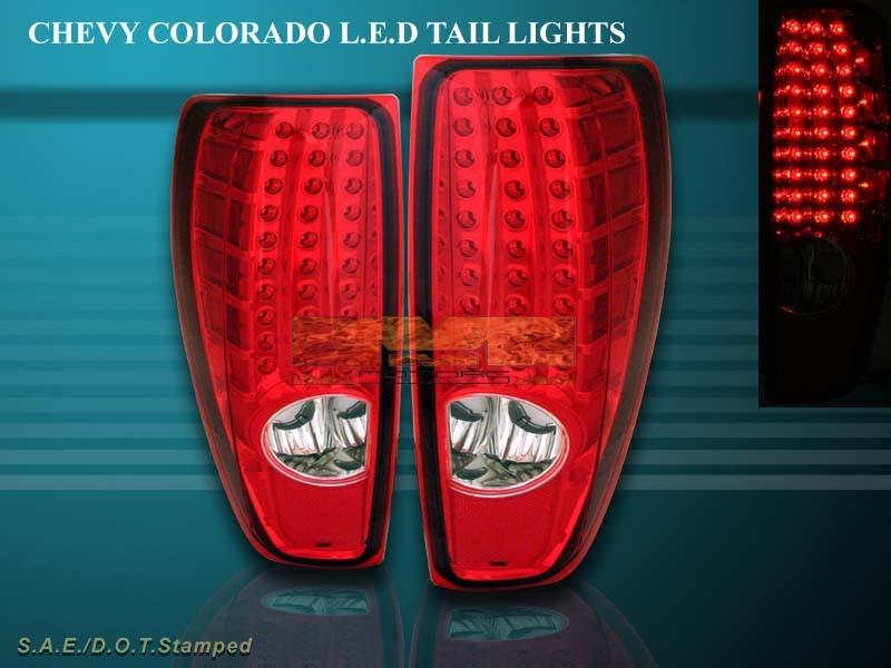 Purchase 0409 CHEVY COLORADO / GMC CANYON TAIL LIGHTS LED RED BRAKE