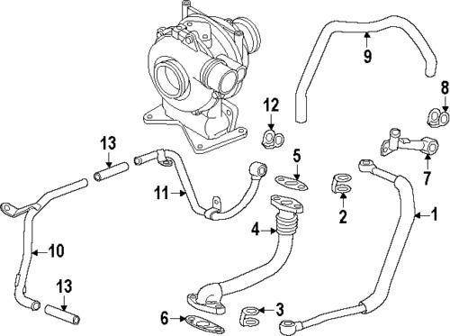 Gmc 97373522 genuine oem factory original feed line gasket