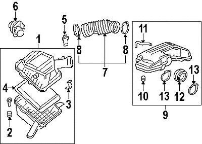 Gmc 25832730 genuine oem factory original inlet duct