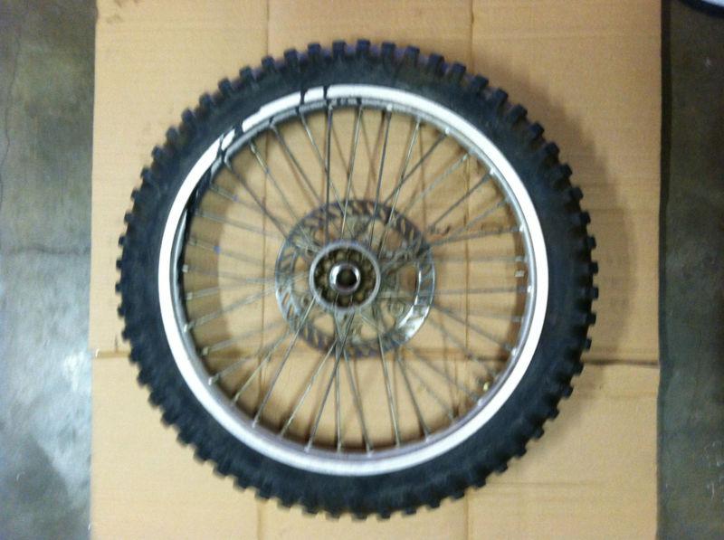 1997 kawasaki kx125 kx250 kx 125 250 front wheel rim hub rotor  