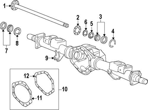 Gmc 20920620 genuine oem factory original axle shaft gasket