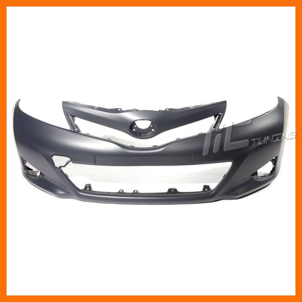 12 13 toyota yaris front bumper cover to1000381 primered plastic 2/4dr hatchback