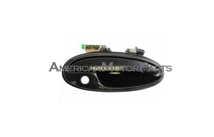 Driver replacement outside front smooth black door handle w/ key hole 25698961