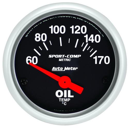 Auto meter 3348-m sport-comp; electric oil temperature gauge