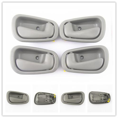 4 pcs gary door handle inner inside left & right for toyota corolla chevy prizm