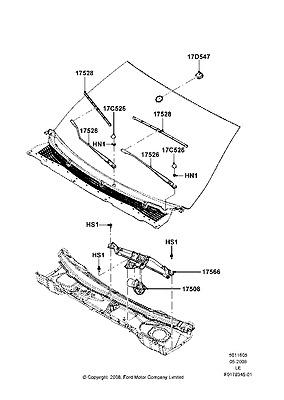 8a5z17d547b module windshield rain sensor 10 11 taurus