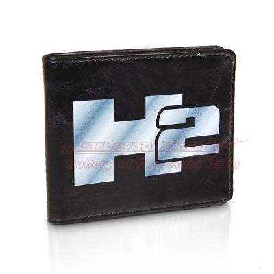 Hummer h2 black leather wallet, brand new licensed product + free gift