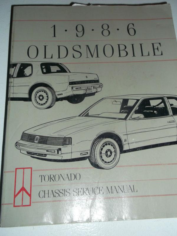 1986 oldsmobile toronado factory complete chassis service manual original