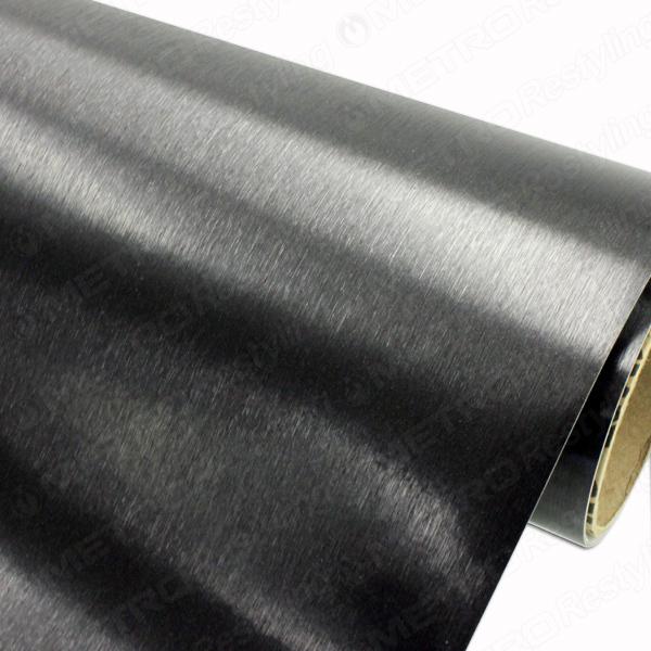 60in x 84in 3m 1080 brushed black metallic vinyl scotchprint car wrap film 