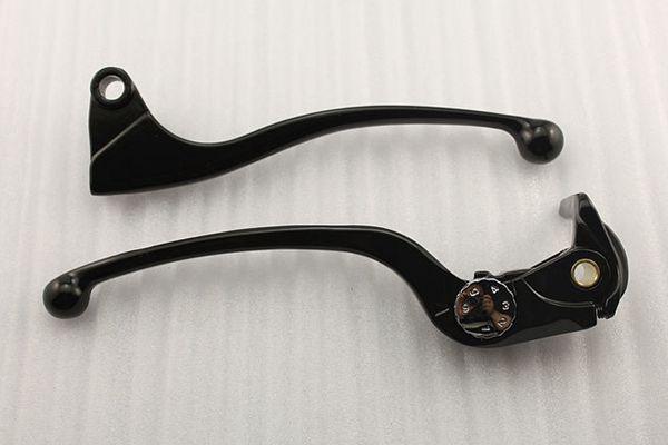 Black aluminum brake clutch levers for kawasaki ninja zx-6r zx6r 2005-2006