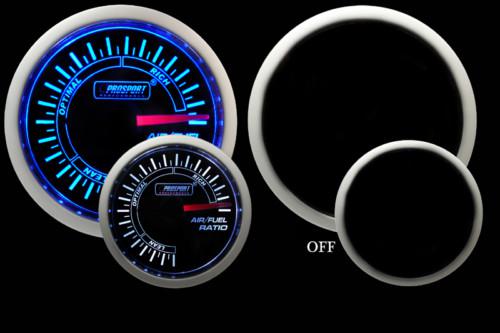 Air fuel ratio gauge ~prosport~blue/white analog *new*