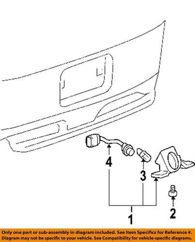 Gm oem 10382668 license lamps-rear-license lamp