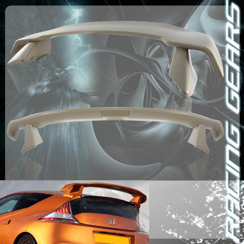 2011-2012 honda cr-z sport jdm abs plastic 3 piece rear roof spoiler wing lip