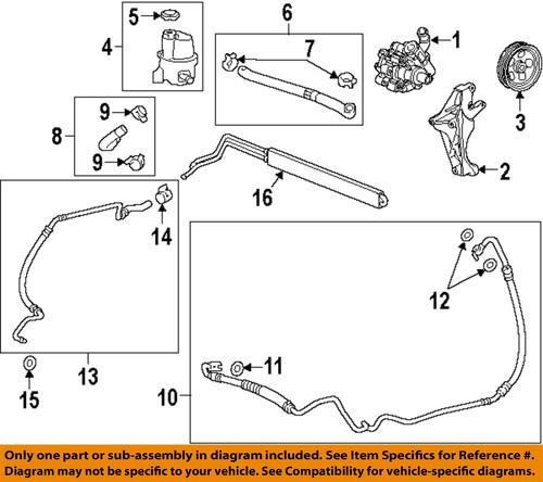 Buick gm oem 20932912 steering pump/power steering reservoir