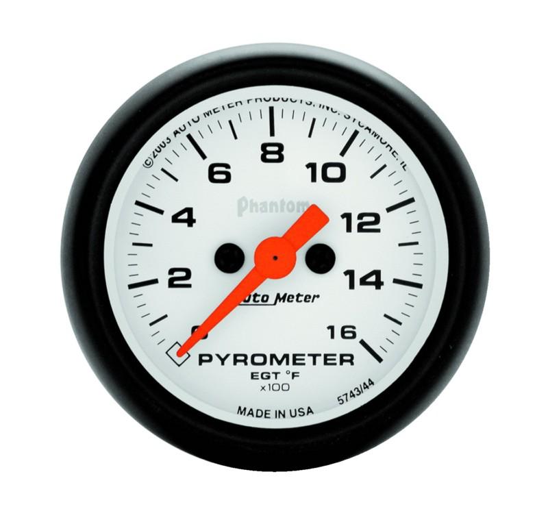 Auto meter 5743 phantom; electric pyrometer