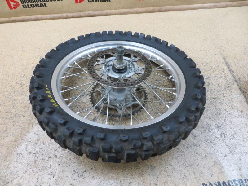 2003 03 yamaha yz125 yz 125 rear wheel rim tire axle rotor sprocket 