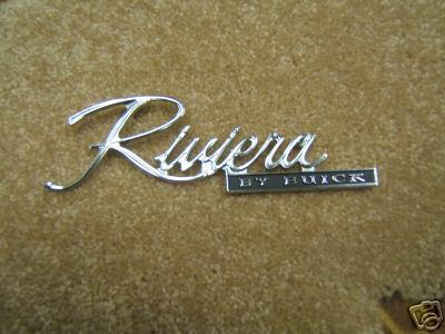 1971 1972 riviera trunk emblem new 71 72 