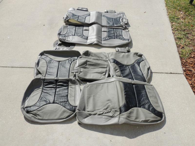 Gmc yukon leather interior seat covers seats 2000 2001 2002