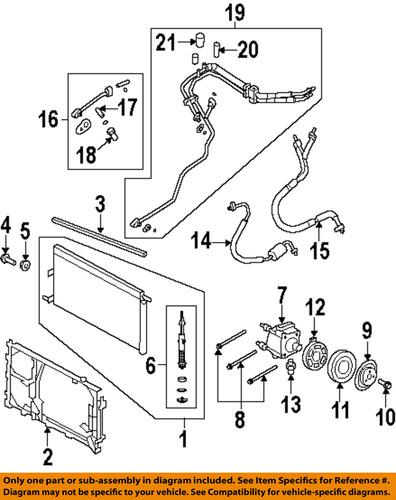 Ford oem al1z-19712-a a/c condenser