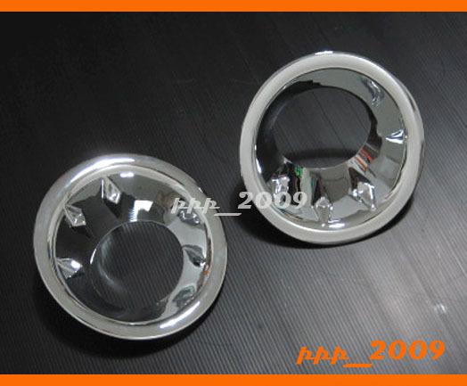 Chrome fog light cover trim surround nissan frontier navara d40 pickup 05 - 09