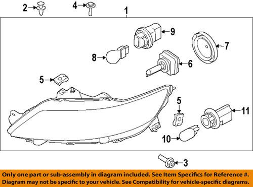 Ford oem bg1z13008b headlight-headlamp assembly